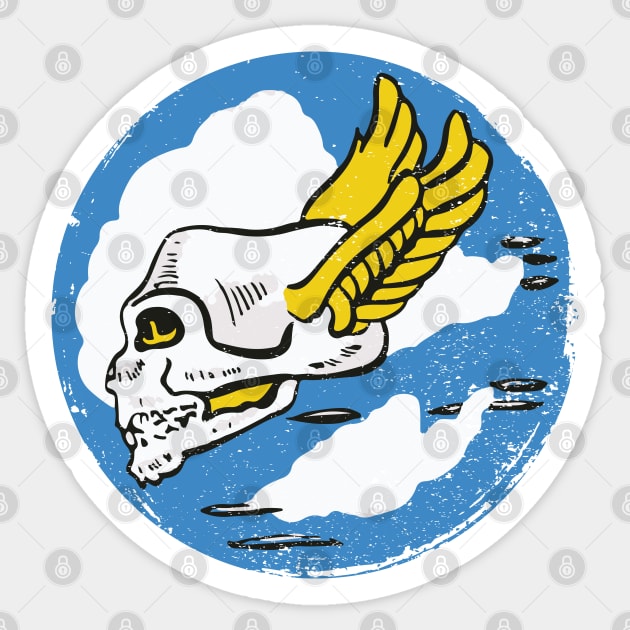 85th Fighter Squadron WWII Vintage Insignia Sticker by Mandra